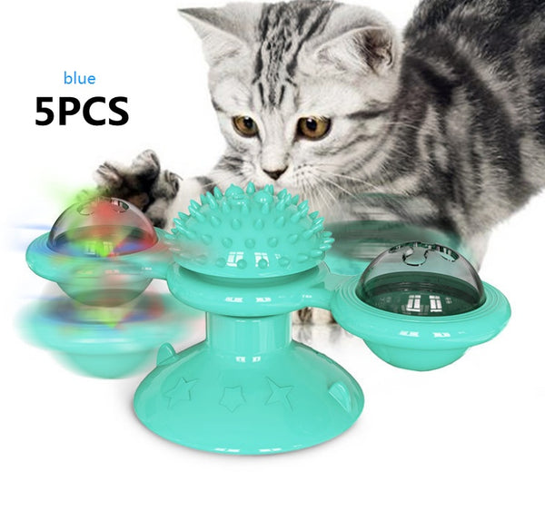 WhirlPlay™ Rotating Windmill Cat Toy - PurrInstinct