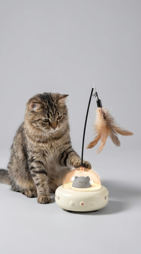 PurrInstinct™ Smart UFO Cat Toy