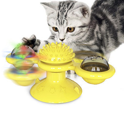 WhirlPlay™ Rotating Windmill Cat Toy - PurrInstinct