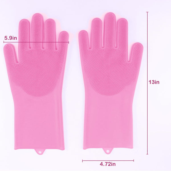 GroomEase™ Pet Grooming & Bath Gloves