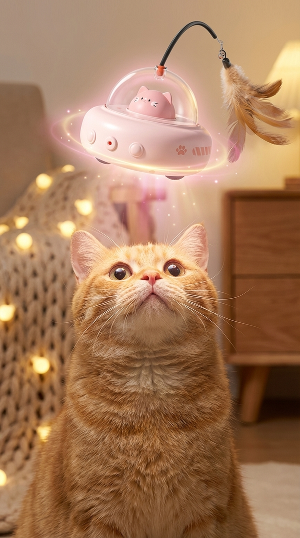 PurrInstinct™ Smart UFO Cat Toy