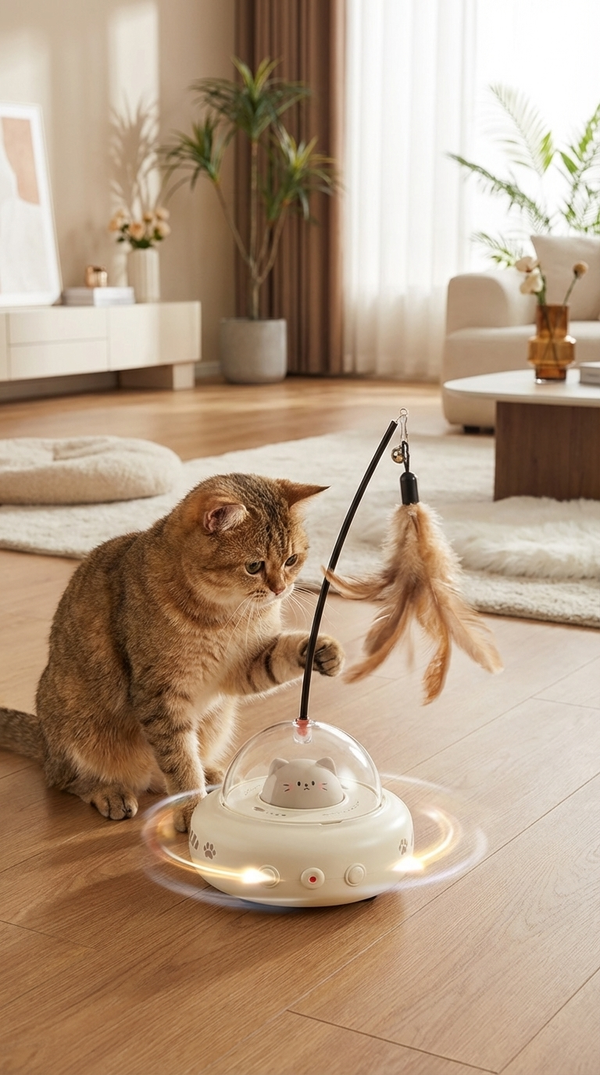 PurrInstinct™ Smart UFO Cat Toy