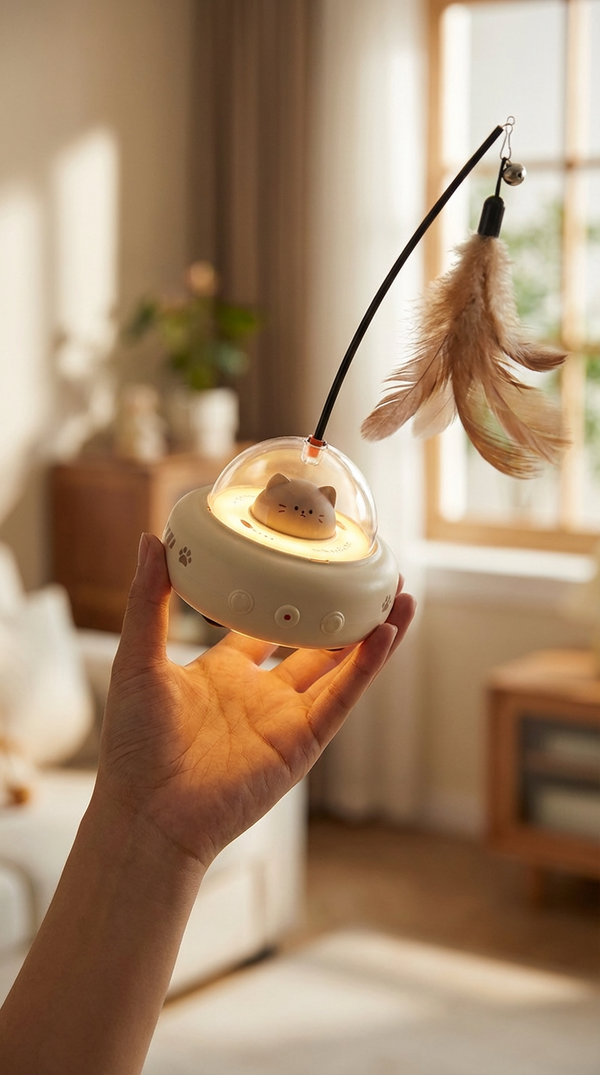 PurrInstinct™ Smart UFO Cat Toy